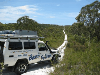 Beach trekkers North Stradbroke Island - Darwin Holiday