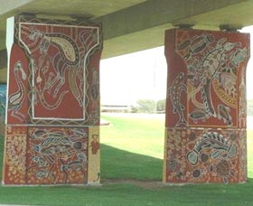 Cowra Bridge Pylons - Darwin Holiday 0
