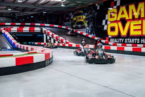 Indoor Go-Kart Racing At Game Over On The Gold Coast - Darwin Holiday 3