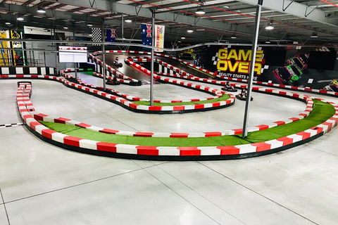Indoor Go-Kart Racing At Game Over On The Gold Coast - Darwin Holiday 2