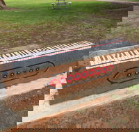 Piano Park Bench Moonta - Darwin Holiday