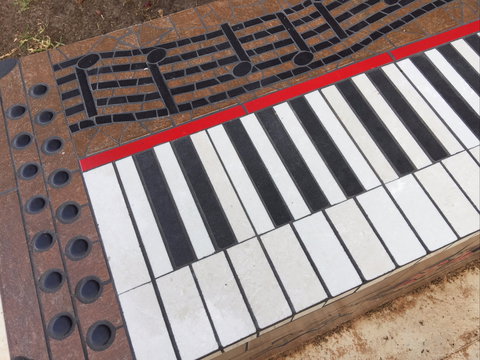Piano Park Bench, Moonta - Darwin Holiday 2