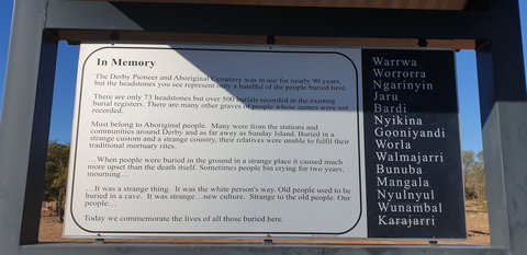 Derby Pioneer Cemetery - Darwin Holiday 1