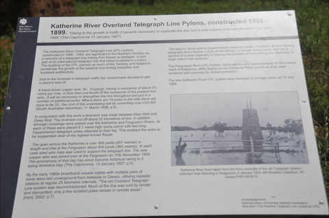 Katherine Overland Telegraph Pylons - Darwin Holiday 2