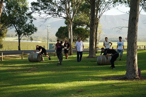 Hunter Valley Wine Barrel Rolling - Darwin Holiday 5