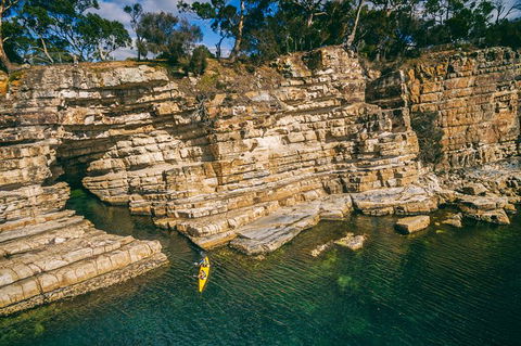 Hobart\'s Cliffs, Caves And Beaches Kayak Tour - Darwin Holiday 3