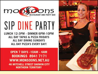 Monsoons Restaurant And Party Bar - Darwin Holiday 2