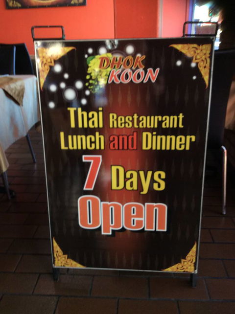 Dhok Koon Thai Restaurant - Darwin Holiday 1