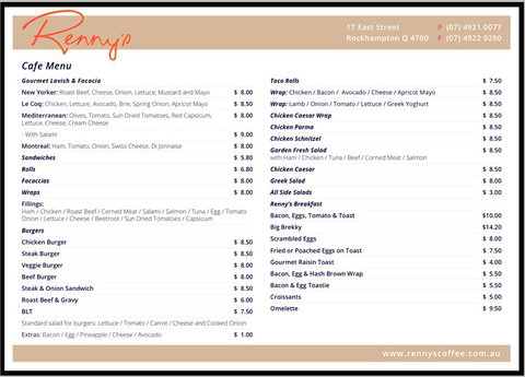 Renny’s Cafe & Takeaway - Darwin Holiday 3