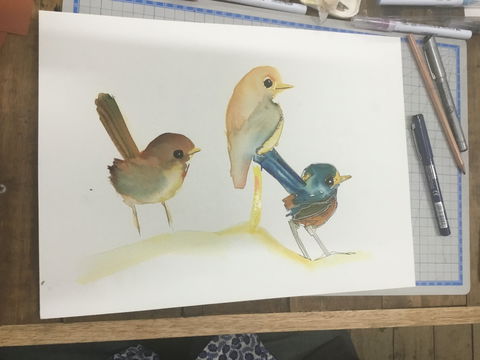 Ink & Watercolour Wash Illustration Workshop - Darwin Holiday 0