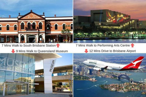 South Brisbane Funky 1 BED Parking Qsb027-18 - Darwin Holiday 1