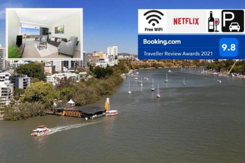 Amazing River View 3 Bedroom Apartment Brisbane CBD Netflix Fast Wifi Carpark - Darwin Holiday 0