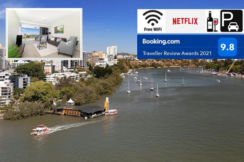 Amazing River View - 3 Bedroom Apartment - Brisbane CBD - Netflix - Fast Wifi - Carpark - Darwin Holiday 0