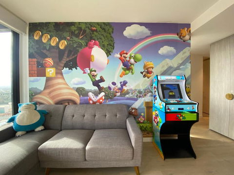 Nintendo Theme-Adelaide CBD-King Bed-Gym-BBQ - Darwin Holiday 1